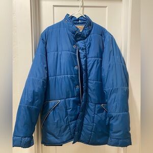vintage Ms Pioneer Men's Blue Puffer Jacket